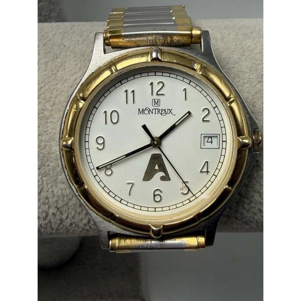 Josten's Montreux Mens Watch New Battery 36MM 6.5